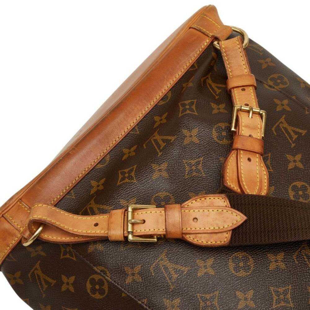 LOUIS VUITTON Brown Monogram Leather Backpack - Picture 8 of 11
